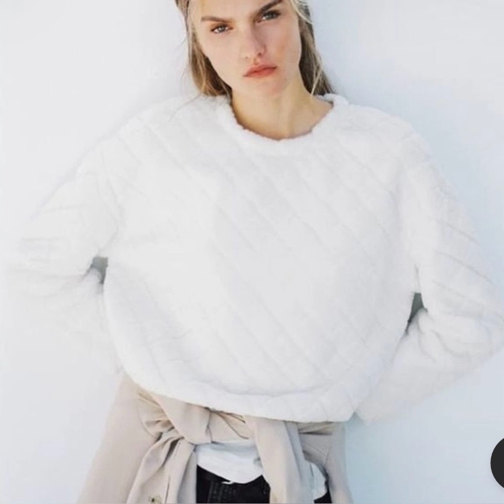 ZARA Faux Fur Sweater